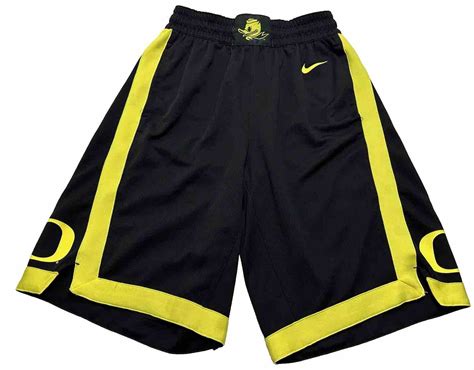 nike oregon ducks replica basketball shorts black yellow|University of Oregon Mens Shorts, Oregon Ducks Mesh Shorts, .